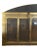 Polished Brass Fireplace Arched Insert Cover Glass Doors 79.5” wide 79.5” wide 41” tall to the top of the arch 31.5” to...