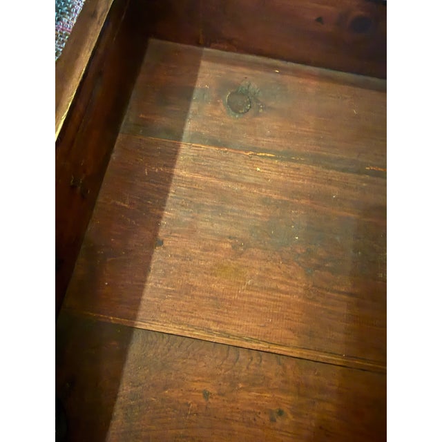 Vintage Campaign-Style Red Leather Trunk Coffee Table With Brass Nailhead Detail For Sale In Atlanta - Image 6 of 8