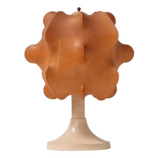 Mid-Century Modern Cocoon Table Lamp with Resin Shade, Italy, 1970s For Sale