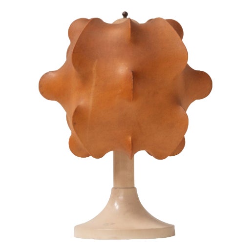Mid-Century Modern Cocoon Table Lamp with Resin Shade, Italy, 1970s For Sale