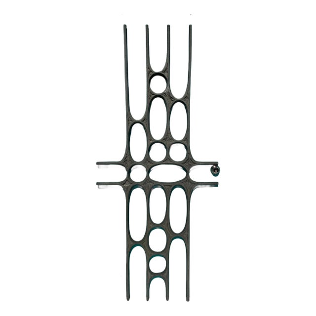 Cast Aluminum Brutalist Door Panel For Sale