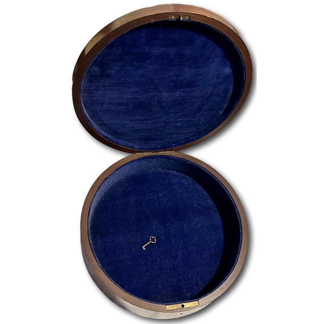 Fine Antique Art Nouveau Ladies Rosewood Locking Vanity Box With