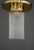 Art Deco ceiling lamp with glass sticks vienna around 1920s Brass polished and stove enameled The glass sticks are...