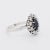 Marguerite Gold Sapphire and Diamond Ring, Size 6 For Sale - Image 4 of 5
