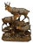 Carved Wood Chamois Family by Ernst Heissl, Ebensee, Austria, 1900s For Sale