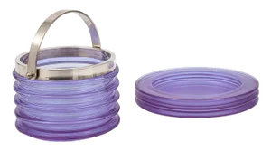 ce Bucket and Vide Poche attributed to Sergio Asti, 1970s, Set of 2