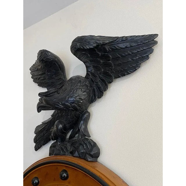 1940s 1940s Regency Style Bulls Eye Eagle Mirror For Sale - Image 5 of 8