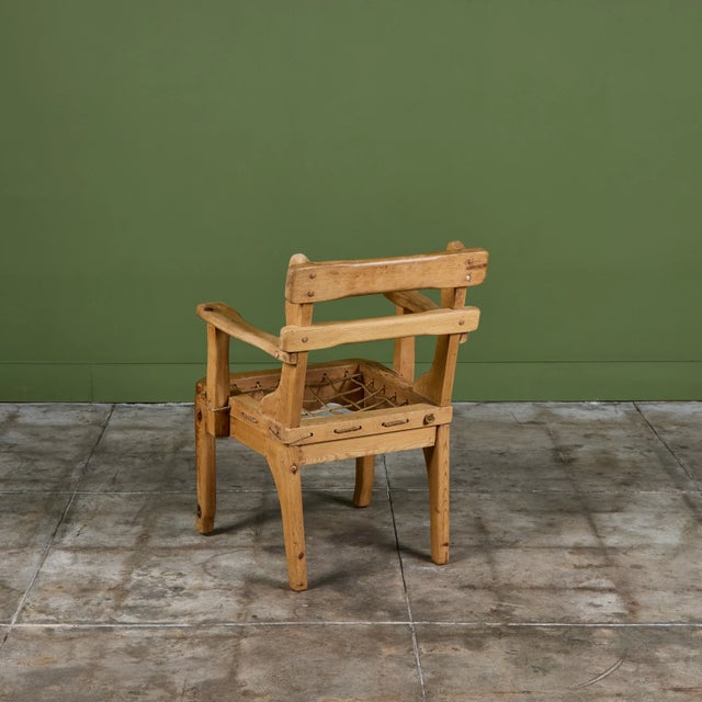 "Sportstugemöbler" Woven Seat Armchair For Sale - Image 9 of 16
