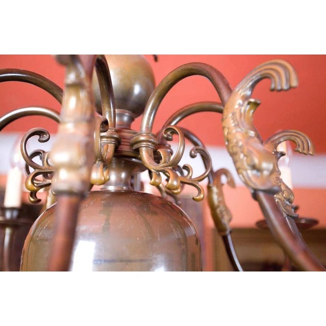2000 - 2009 Vintage Dutch Chandelier with Fish For Sale - Image 5 of 8