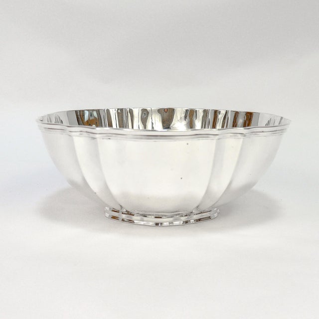 Mid 20th Century Tiffany & Co. Mid-Century Modern Sterling Silver Shaped Fruit Bowl For Sale - Image 5 of 11