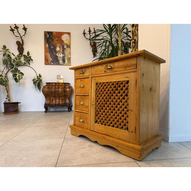 Antique Rustic Farmhouse Bread Cupboard, 1890s For Sale - Image 4 of 12