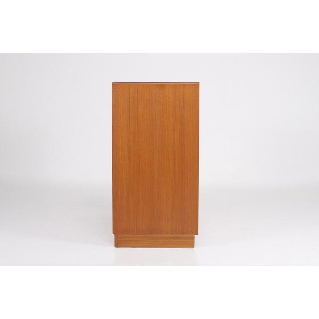 Mid-Century Modern Scandinavian Teak Sideboard with Two Doors, 1970s For Sale - Image 3 of 7