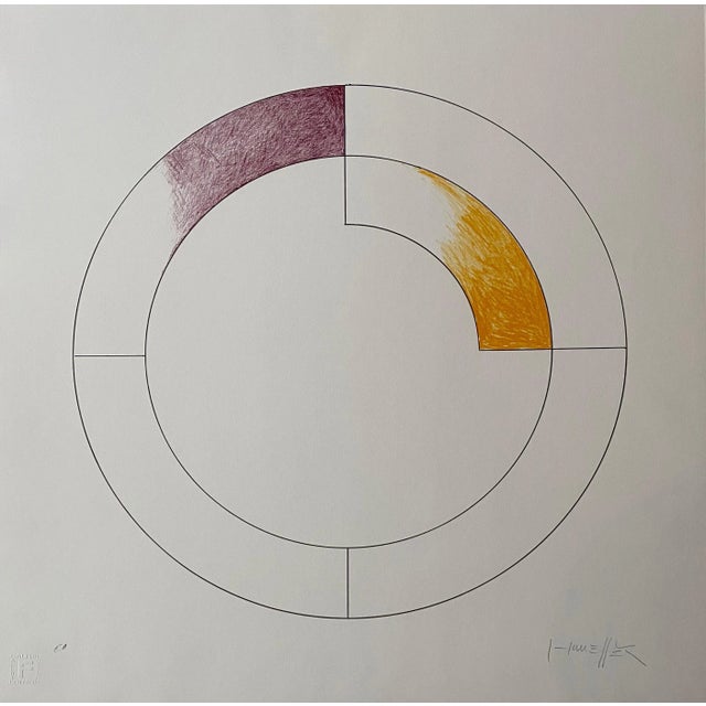 Gottfried Honegger Composition 3 (purple and yellow) 2015 2020 For Sale - Image 6 of 6
