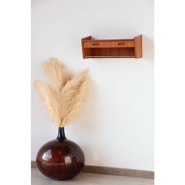 Vintage Swedish Teak Wall Console, 1950s For Sale - Image 14 of 14