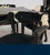 Late 20th Century Hooker Furniture Ebonized Leather Games Table & Four Cowhide Armchairs For Sale - Image 16 of 17