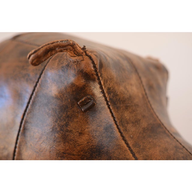 Vintage 1960s Dmitri Omersa Leather Hippo For Sale - Image 9 of 16