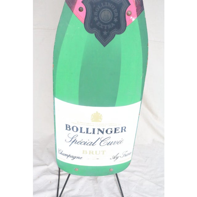 Wood Bollinger Champagne Wine Rack For Sale - Image 7 of 9
