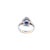 Early 21st Century 1.88 Carat Blue Sapphire Platinum Ring, Size 6.5 For Sale - Image 5 of 8
