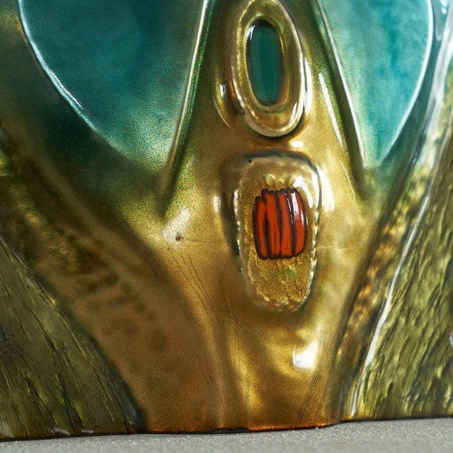 Enameled Mask by Franco Bastianelli for Laurana Pesaro, 1950s For Sale - Image 3 of 10