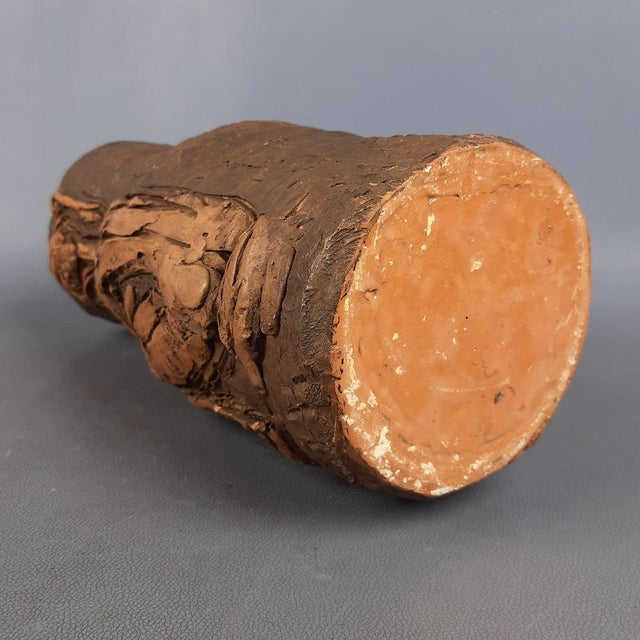 Ceramic Vintage Terracotta Vase by Graziani Frido Pietrasanta, 1970s For Sale - Image 7 of 14