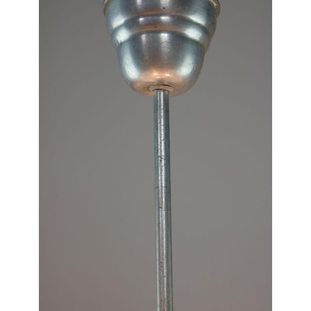 Metal Space Age Italian Acrylic Glass and Brass Pendant Light, 1970s For Sale - Image 7 of 18