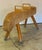 Vintage Gymnastic Pommel Horse, Danish, Suede, Pine, Athletic, Vaulting, C.1960