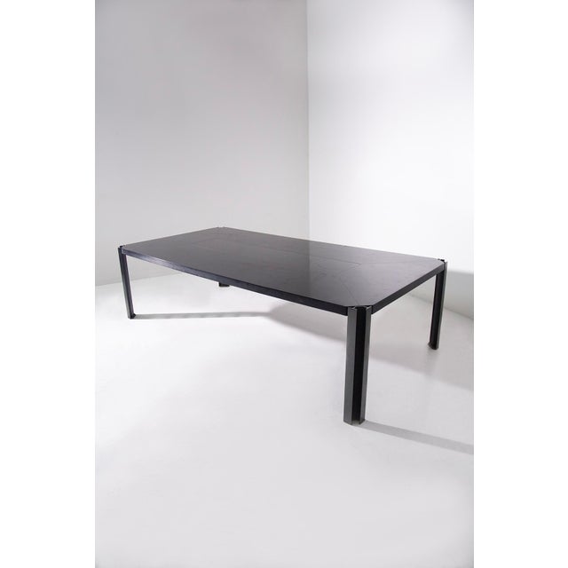 Black Large Dining Table by Osvaldo Borsani for Tecno, 1970s For Sale - Image 8 of 8