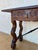 Spanish Console Table with Two Carved Drawers and Iron Stretcher, 1890s For Sale - Image 6 of 15