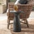Charcoal Hourglass Outdoor Side Table Tall For Sale - Image 9 of 9