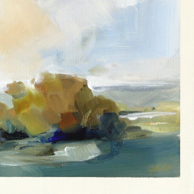 2020s Landscape Study 253 - Earthy Mixed Media Painting on Canvas Paper Original Artwork by Jodi Miller For Sale - Image 5 of 6