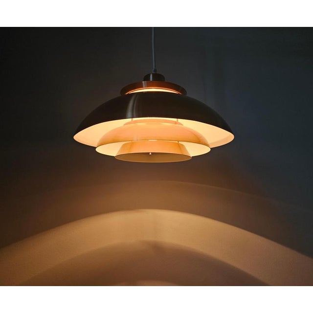 Mid-Century Pendant in style of Louis Poulsen, Denmark, 1970s For Sale - Image 10 of 16