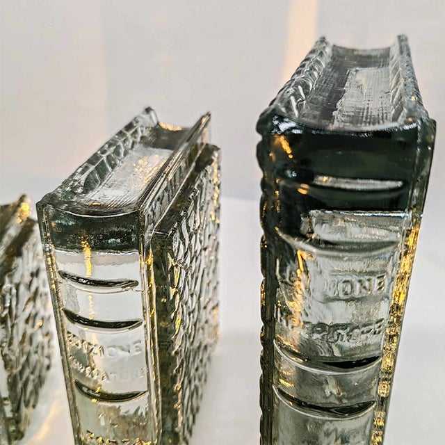 Vintage Italian Book Shaped Ashtrays in Murano Glass by Antonio Imperatore, 1970s, Set of 3 For Sale - Image 11 of 13