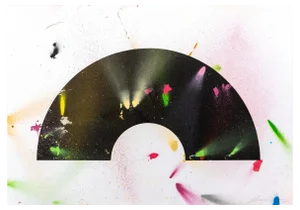 Liam Hopkins, Corona Paintborne 2.2, Spray Paint on Paper