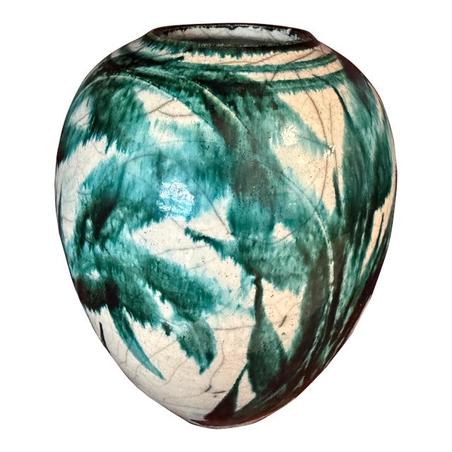 Raku Pottery Signed For Sale