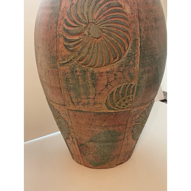 Vintage Terracotta Floor Vases, a Pair For Sale In Savannah - Image 6 of 12