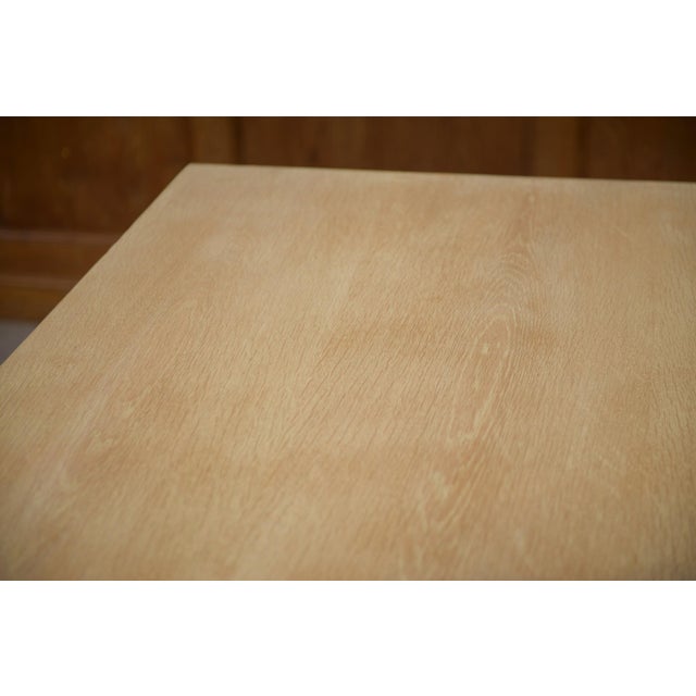 Art Deco Table in Limed Oak in the style of Jean-Charles Moreux, 1940s For Sale - Image 13 of 15