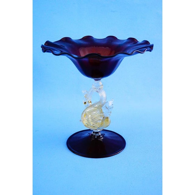 Vintage Tipetto Veneziano Stand in Murano Glass from Salviati & C., 1950s For Sale - Image 4 of 18
