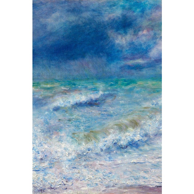 Pierre-Auguste Renoir Seascape, Vintage Art Print Reproduction, 24" × 18" For Sale - Image 4 of 6
