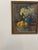 A wonderful oil on canvas hand painted 'vase of flowers with lemons'. This painting features bowl of lemons and an...