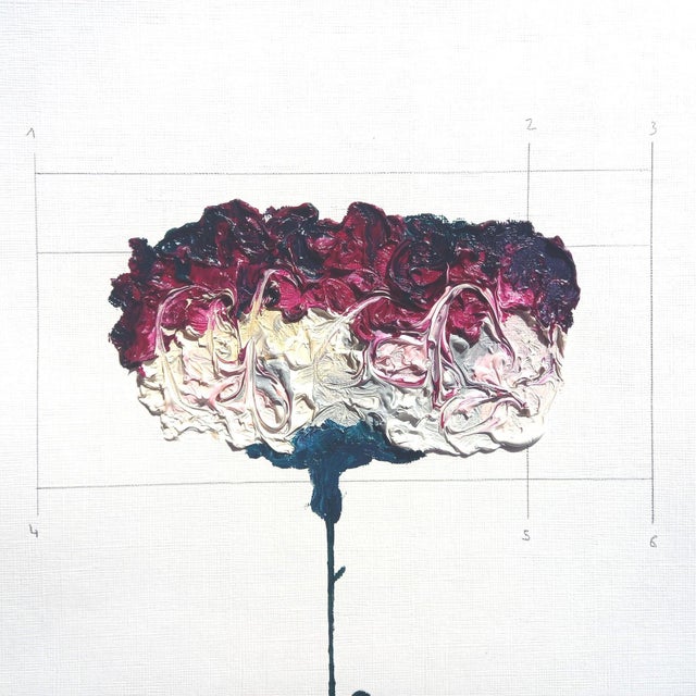 Contemporary Set of 3 - Shadow Box Framed: Modernist Original Botanic Oil Paintings For Sale - Image 3 of 11