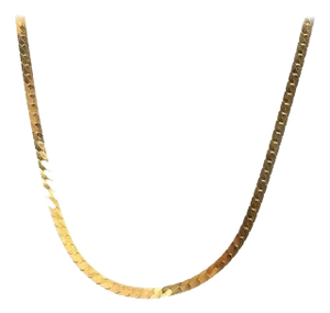 14 Karat Yellow Gold Snake Necklace