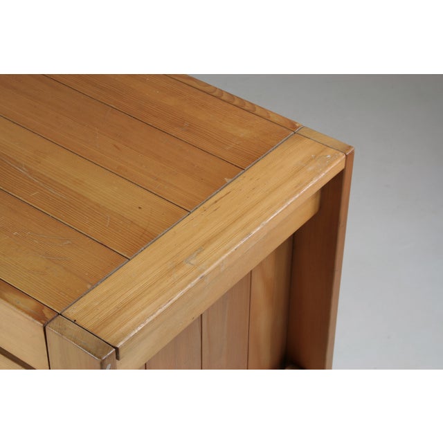 Pine Desk from Maison Regain, France, 1970s For Sale - Image 12 of 13
