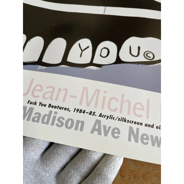 Andy Warhol & Jean-Michel Basquiat, F You Dentures, 1997, Exhibition Poster For Sale - Image 10 of 11