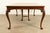 Romweber Style Georgian Walnut and Burl Wood Extension Dining Table, Newly Refinished For Sale - Image 16 of 17