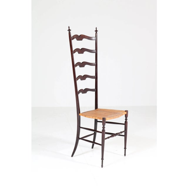 Mid-Century Italian Chiavari Hall Chair, 1950s For Sale - Image 9 of 13