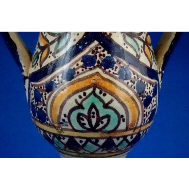 20th Century Ceramic Amphora Vase by Fratelli Kharraz, Tunisia, 1920s For Sale - Image 17 of 18