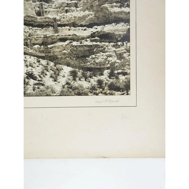 Rustic 1949 Silver Albumen Photograph of Montezuma's Castle Camp Verde For Sale - Image 3 of 6