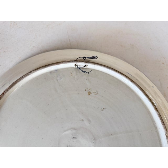 Ceramic Dish in Yellow and Blue, Italy, 20th Century For Sale - Image 4 of 8