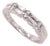 14 Karat White Gold Diamond Wedding Bridal Anniversary Band Ring 0.50 TDW, Size 6.75 For Sale