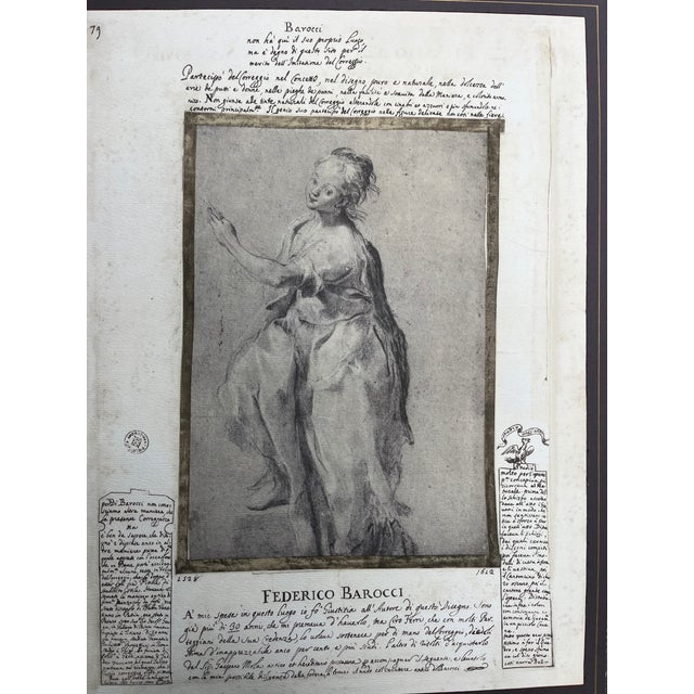 17th Century Italian 17th Century Etching After Federico Barocci 1535-1612 For Sale - Image 5 of 14